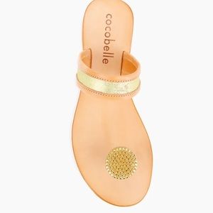 Cocobelle jeweled toe sandals 7.5